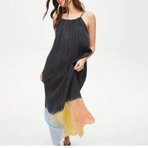 Michael Stars NWT Naomi Sleeveless Drawstring Neckline 100% cotton Maxi Dress XS